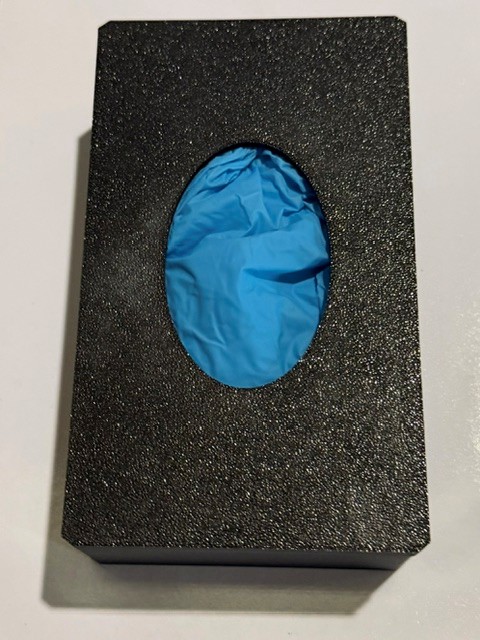 Large Gloves Reusable BLACK Container plus 40 gloves powder free Large Gloves Reusable BLACK Container plus 40 gloves powder free